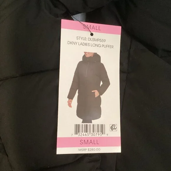 DKNY Women's Long Puffer Jacket - Picture 6 of 6